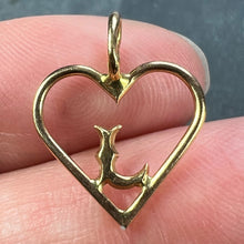 Load image into Gallery viewer, French 18K Yellow Gold Love Heart Initial L Charm Pendant