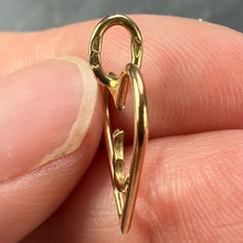 Load image into Gallery viewer, French 18K Yellow Gold Love Heart Initial L Charm Pendant