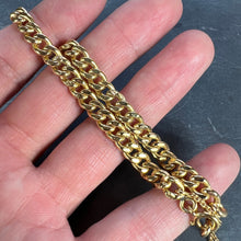 Load image into Gallery viewer, Vintage 18 Karat Yellow Gold Curb Link Chain Bracelet