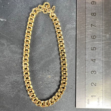 Load image into Gallery viewer, Vintage 18 Karat Yellow Gold Curb Link Chain Bracelet