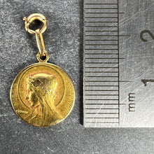 Load image into Gallery viewer, French Vernon 18K Yellow Gold Virgin Mary Virgo Purissima Medal Pendant