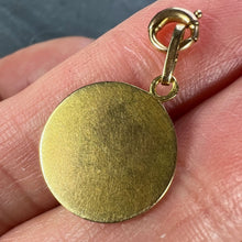 Load image into Gallery viewer, French Vernon 18K Yellow Gold Virgin Mary Virgo Purissima Medal Pendant