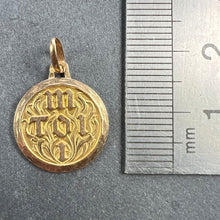 Load image into Gallery viewer, Vintage French Toi et Moi Flames of Love 18K Yellow Gold Charm Pendant