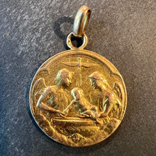 Load image into Gallery viewer, French Dropsy Baptism Angel Holy Dove 18K Yellow Gold Religious Medal Pendant