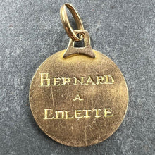 Load image into Gallery viewer, Vintage French Toi et Moi Flames of Love 18K Yellow Gold Charm Pendant