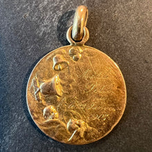 Load image into Gallery viewer, French Dropsy Baptism Angel Holy Dove 18K Yellow Gold Religious Medal Pendant