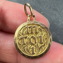 Load image into Gallery viewer, Vintage French Toi et Moi Flames of Love 18K Yellow Gold Charm Pendant