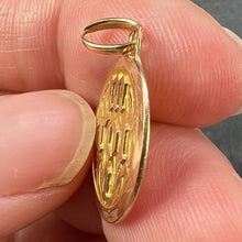 Load image into Gallery viewer, Vintage French Toi et Moi Flames of Love 18K Yellow Gold Charm Pendant