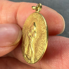 Load image into Gallery viewer, French 18K Yellow Gold Madonna and Child Medal Pendant
