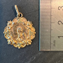 Load image into Gallery viewer, Antique French First Communion Chalice 18K Yellow Rose White Gold Medal Pendant