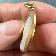 Load image into Gallery viewer, French Becker Virgin Mary Mother of Pearl 18K Yellow Gold Charm Pendant