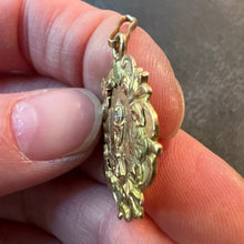 Load image into Gallery viewer, Antique French First Communion Chalice 18K Yellow Rose White Gold Medal Pendant