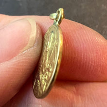 Load image into Gallery viewer, French Mazzoni 18K Yellow Gold St Therese Religious Saint Medal Pendant