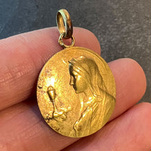 Load image into Gallery viewer, Antique French Jampolsky Virgin Mary Communion 18K Yellow Gold Medal Pendant