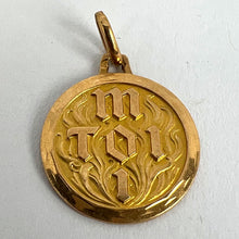 Load image into Gallery viewer, Vintage French Toi et Moi Flames of Love 18K Yellow Gold Charm Pendant