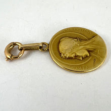 Load image into Gallery viewer, French Vernon 18K Yellow Gold Virgin Mary Virgo Purissima Medal Pendant