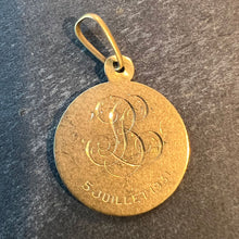 Load image into Gallery viewer, French Virgin Mary 18K Yellow Gold Pendant Charm Medal