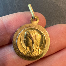 Load image into Gallery viewer, French Virgin Mary 18K Yellow Gold Pendant Charm Medal