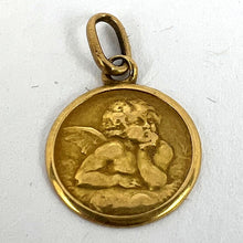 Load image into Gallery viewer, Italian Raphael's Cherub 18K Yellow Gold Charm Pendant