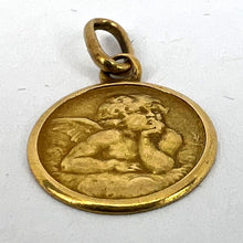 Load image into Gallery viewer, Italian Raphael's Cherub 18K Yellow Gold Charm Pendant