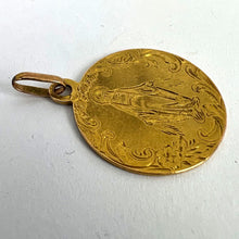Load image into Gallery viewer, French Virgin Mary 18K Yellow Gold Charm Pendant