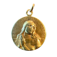 Load image into Gallery viewer, French Vernon Saint Joan of Arc 18K Yellow Gold Medal Pendant