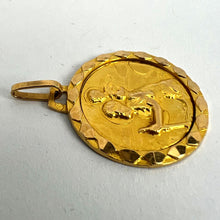 Load image into Gallery viewer, Vintage French St Christopher 18K Yellow Gold Charm Pendant