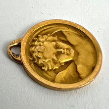 Load image into Gallery viewer, French Grun Raphael’s Cherub 18K Yellow Gold Medal Pendant