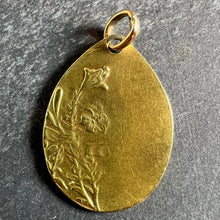 Load image into Gallery viewer, Antique French Rasumny Madonna and Child 18K Yellow Gold Religious Medal Pendant