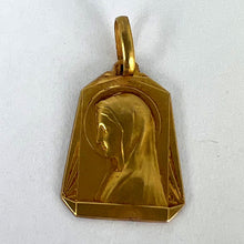 Load image into Gallery viewer, French Virgin Mary 18K Yellow Gold Medal Pendant
