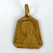 Load image into Gallery viewer, French Virgin Mary 18K Yellow Gold Medal Pendant
