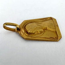 Load image into Gallery viewer, French Virgin Mary 18K Yellow Gold Medal Pendant