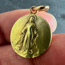 Load image into Gallery viewer, French Rasumny Virgin Mary Miraculous Medal 18K Yellow Gold Charm Medal Pendant