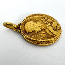 Load image into Gallery viewer, French Becker 18K Yellow Gold St Therese Charm Pendant
