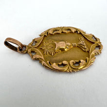 Load image into Gallery viewer, French First Communion Chalice IHS 18K Yellow Rose Gold Charm Pendant