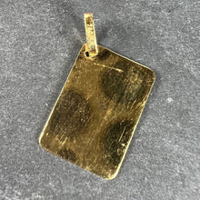 Load image into Gallery viewer, French Je T'aime Postcard 18K Yellow Gold Love Charm Pendant
