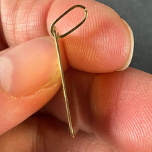 Load image into Gallery viewer, French Je T'aime Postcard 18K Yellow Gold Love Charm Pendant