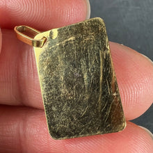 Load image into Gallery viewer, French Je T'aime Postcard 18K Yellow Gold Love Charm Pendant
