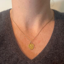 Load image into Gallery viewer, Antique French First Communion Jesus Christ Shield 18K Yellow Gold Pendant