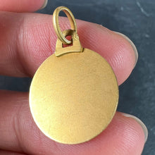Load image into Gallery viewer, French Virgin Mary 18K Yellow Gold Medal Charm Pendant