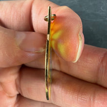 Load image into Gallery viewer, French Bird Plique A Jour Enamel 18K Yellow Gold Pendant Medal