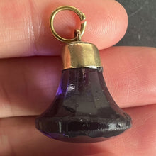 Load image into Gallery viewer, Vintage Large 18K Yellow Gold Paste Fob Charm Pendant