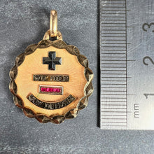 Load image into Gallery viewer, Augis French More Than Yesterday Ruby 18K Yellow White Gold Love Charm Pendant