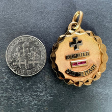 Load image into Gallery viewer, Augis French More Than Yesterday Ruby 18K Yellow White Gold Love Charm Pendant