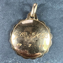 Load image into Gallery viewer, Augis French More Than Yesterday Ruby 18K Yellow White Gold Love Charm Pendant