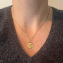 Load image into Gallery viewer, Antique French Virgin Mary 18K Yellow Gold Charm Medal Pendant