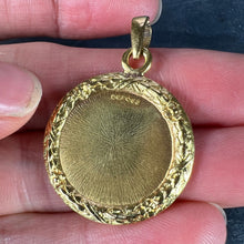 Load image into Gallery viewer, Augis French Plus Qu’Hier More Than Yesterday 18K Yellow Gold Love Medal Pendant