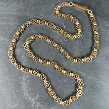 Load image into Gallery viewer, French 18K Rose Gold Fancy Link Chain Necklace
