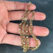 Load image into Gallery viewer, French 18K Rose Gold Fancy Link Chain Necklace