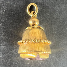 Load image into Gallery viewer, Vintage 18 Karat Yellow Gold Amethyst Barrel Charm Pendant